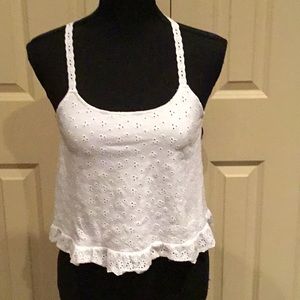 Two white and blue eyelid tops